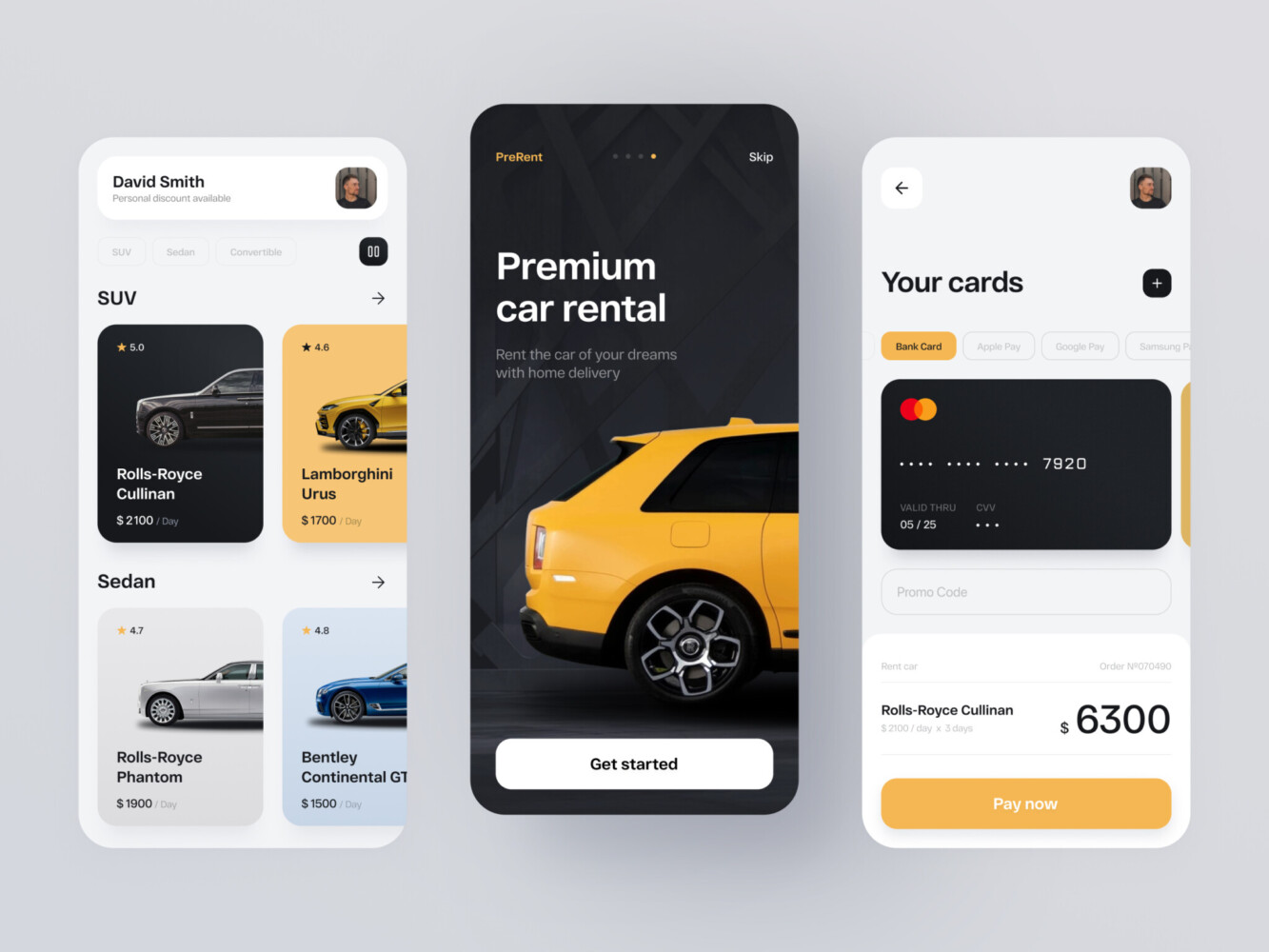 Building a car renting app