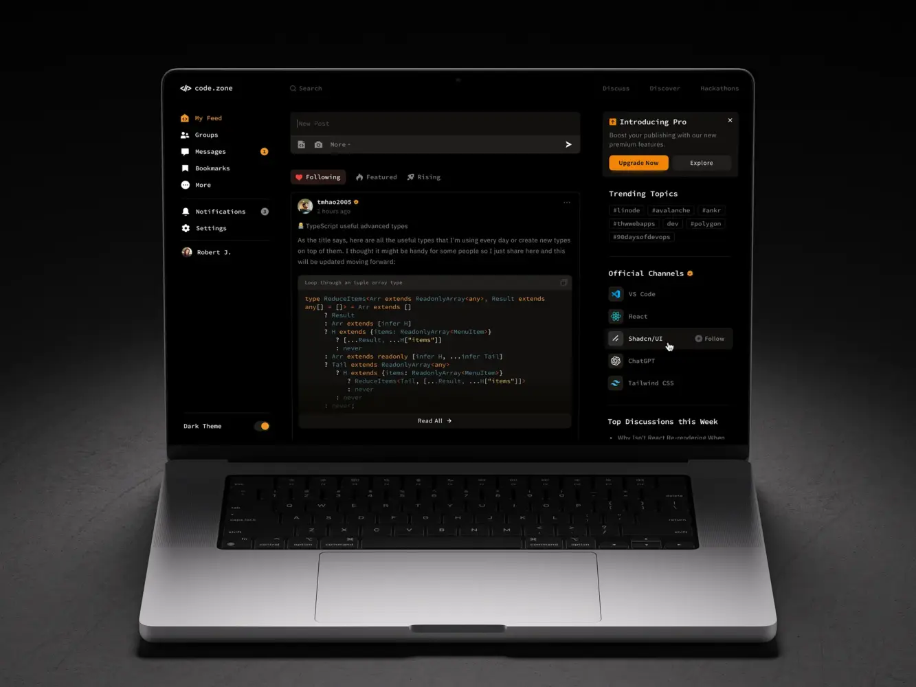 Frontend technologies for web development