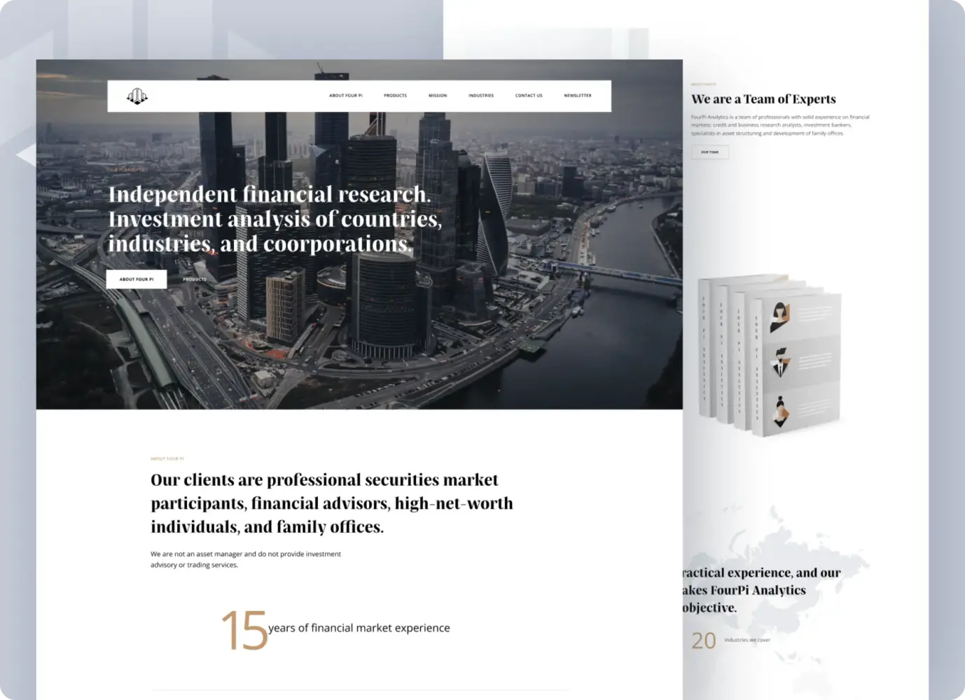web design for fintech products