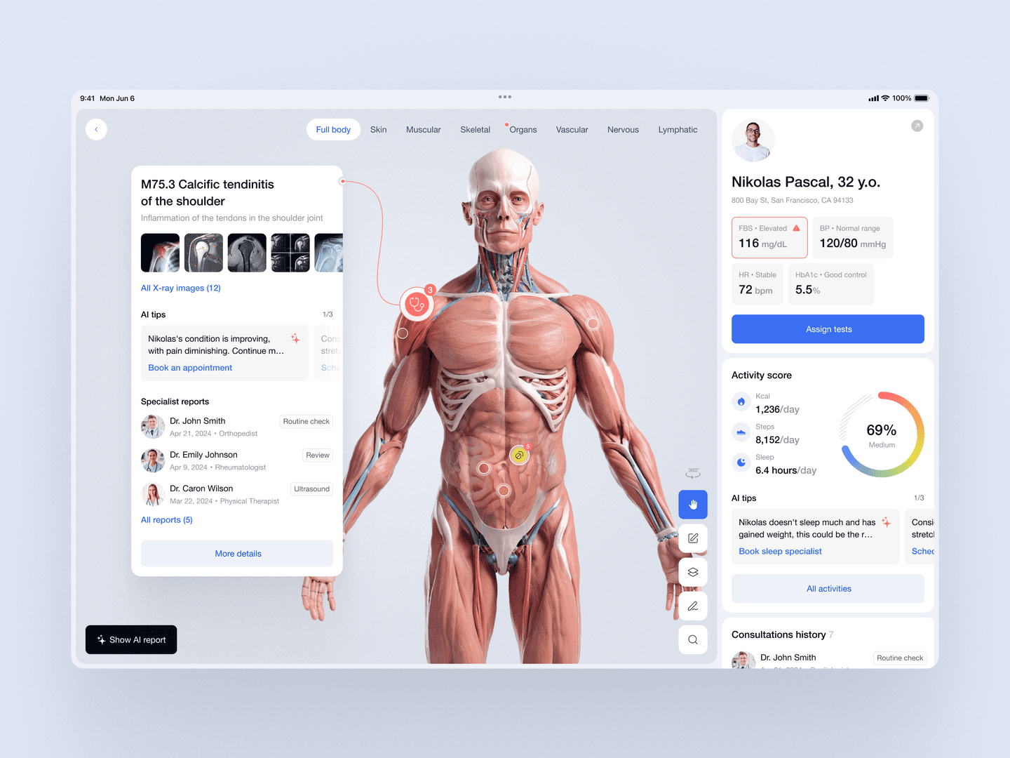 Doctor’s Dashboard Design Concept