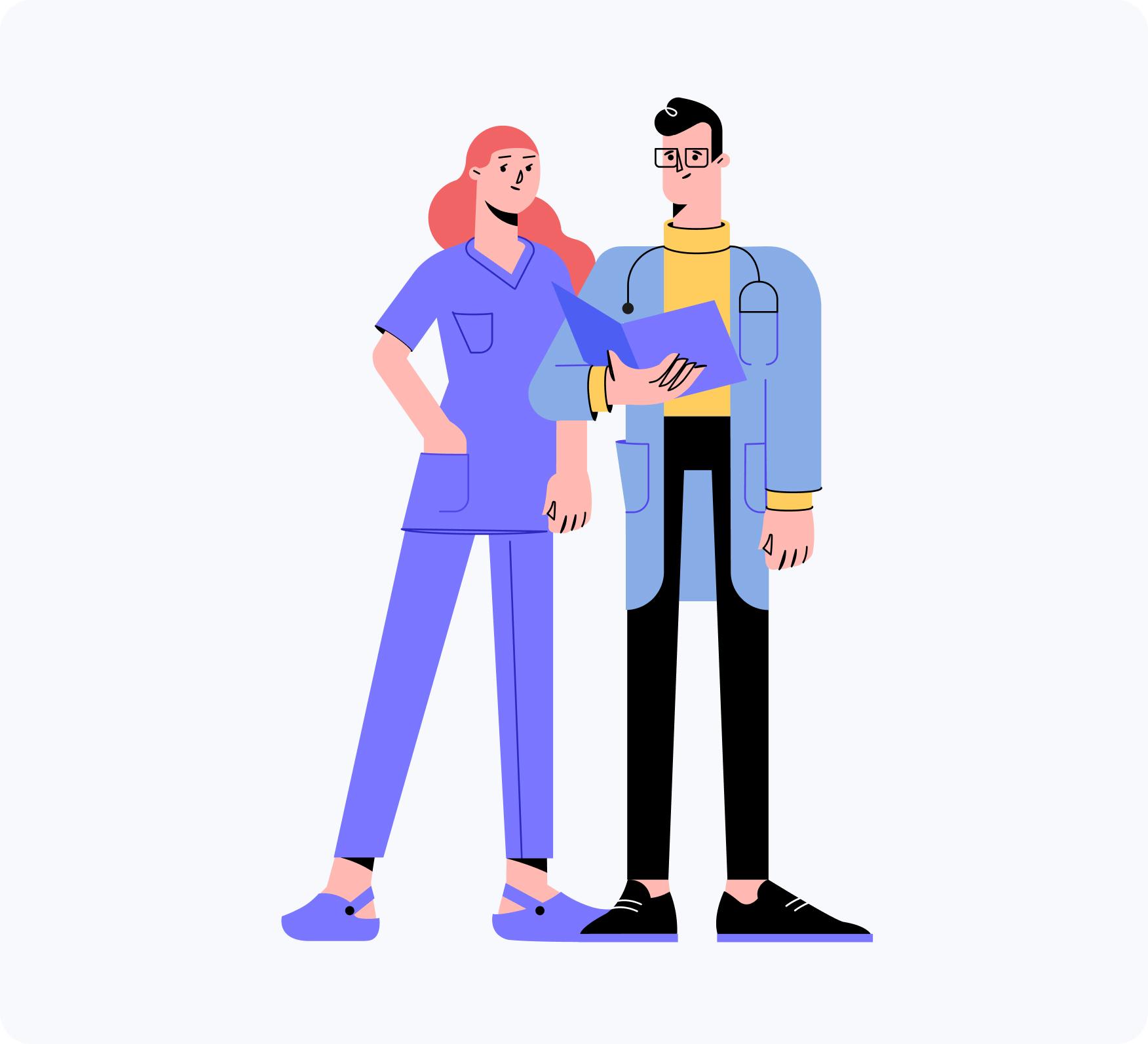 Medical Characters Free Illustration Pack 5