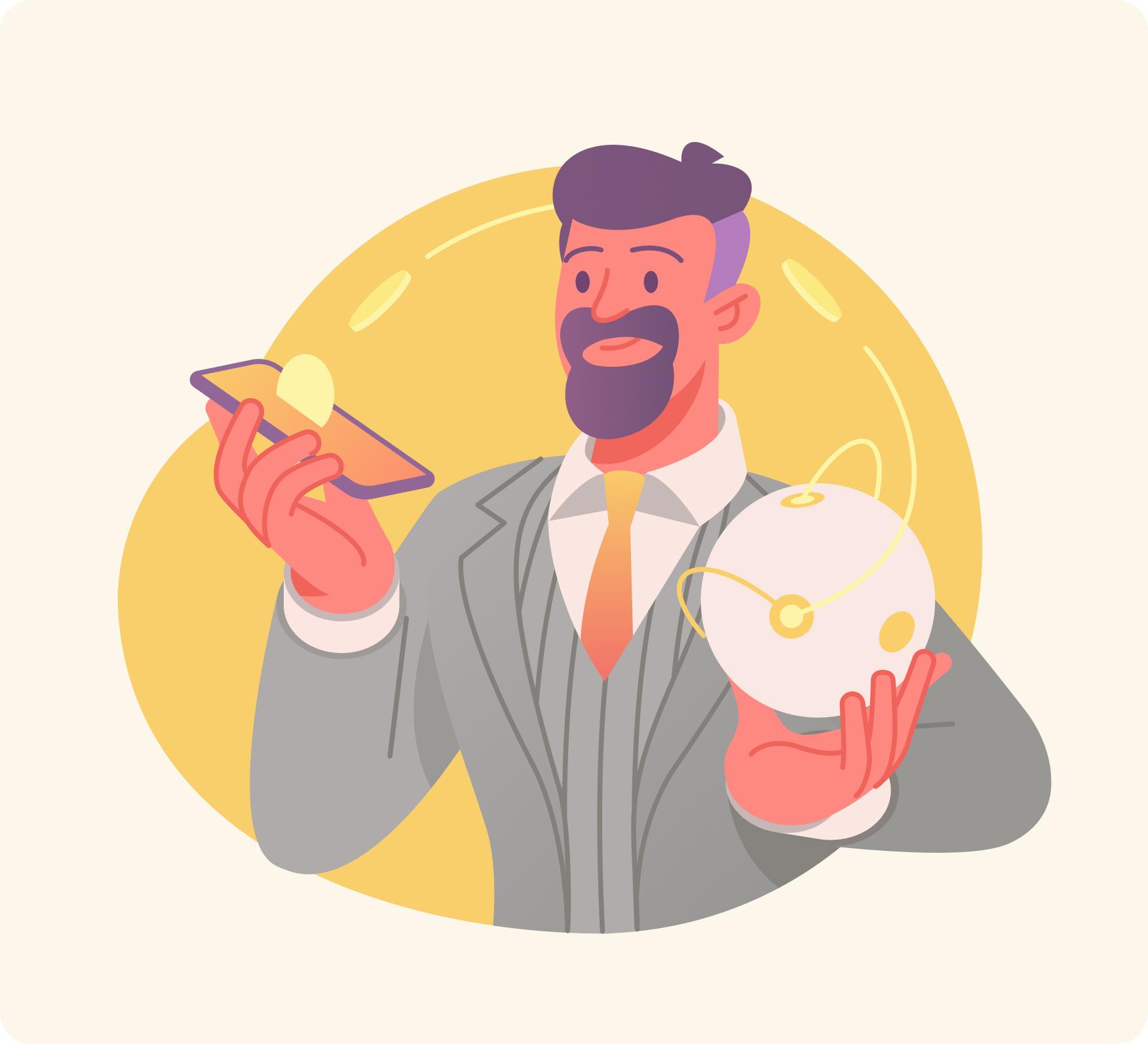 Financial Characters Free Illustration Pack 5