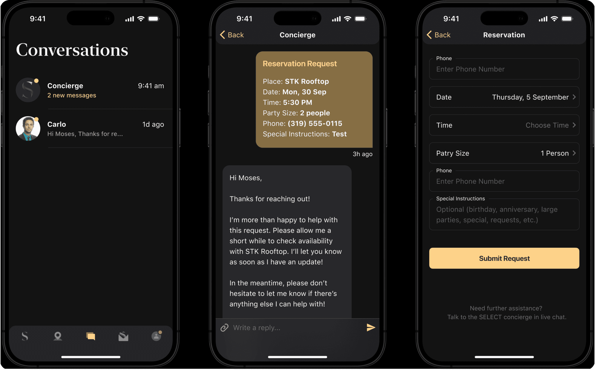 Concierge (Personal Assistant) to Assist With Bookings