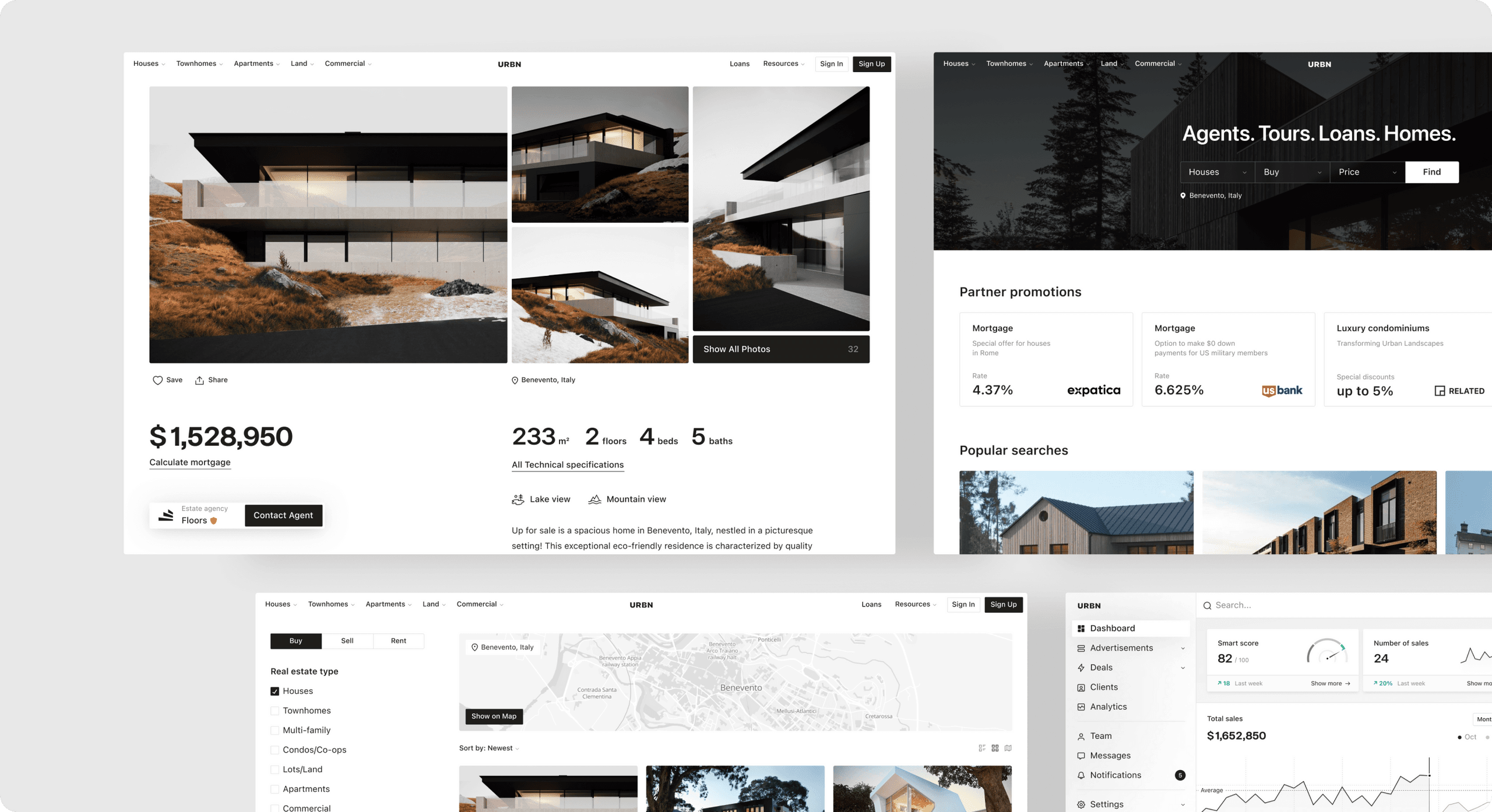 Real estate web design services preview image