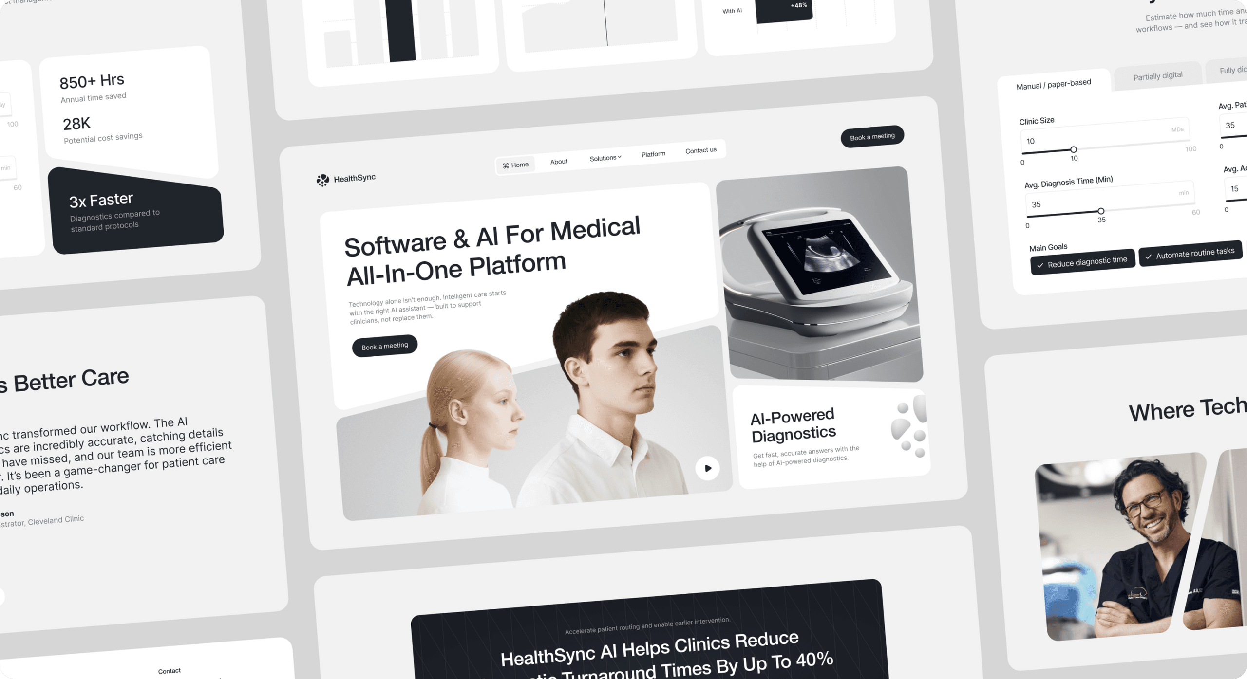 Healthcare web design services preview image