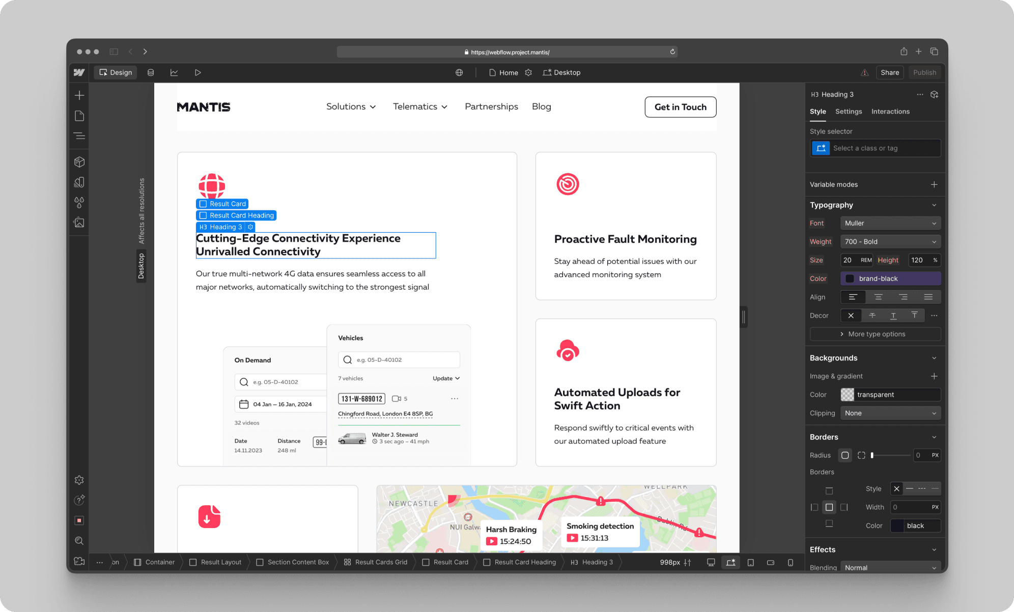 webflow development