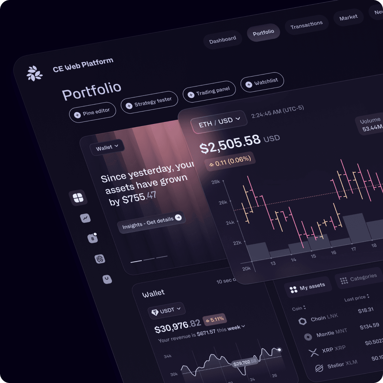 portfolio screen