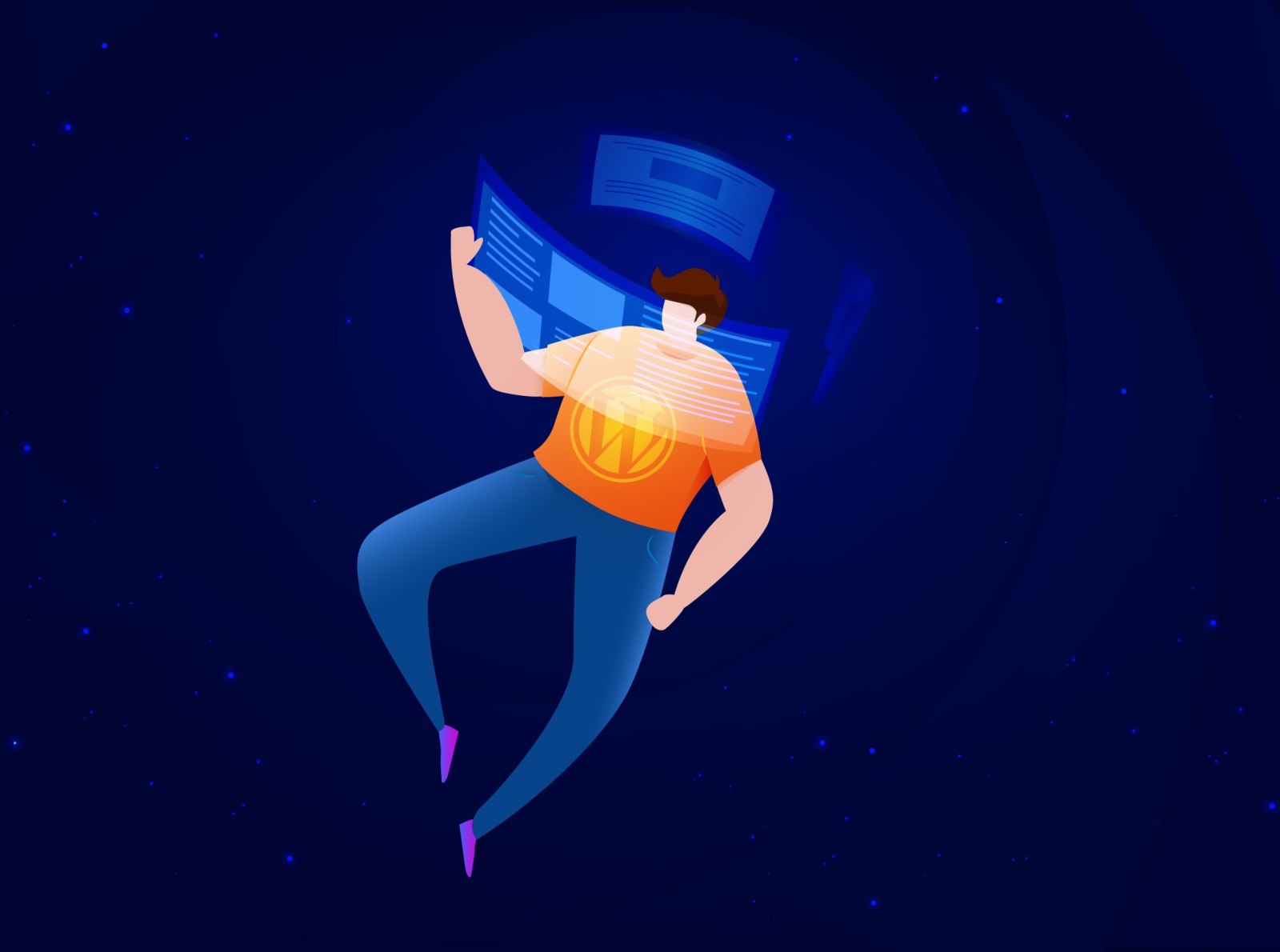 Why use WordPress for business - illustration by John Stephenson