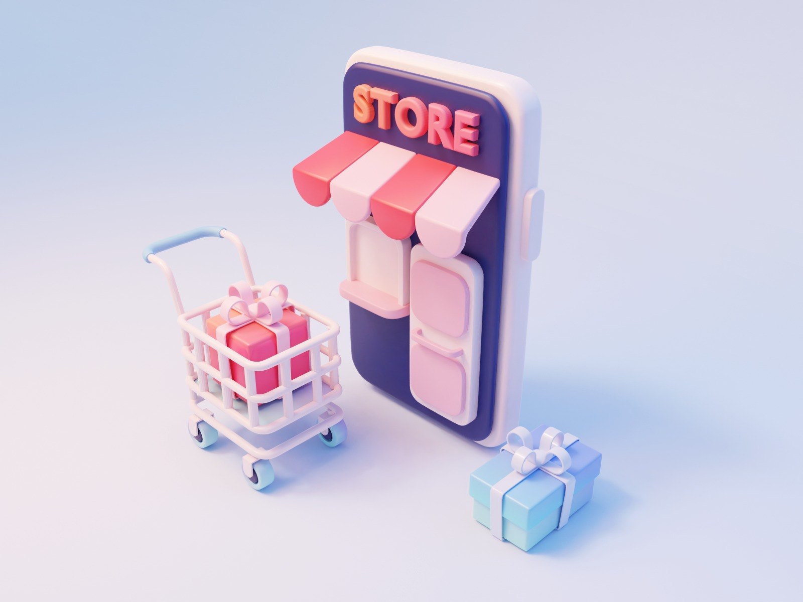 E-commerce mobile app development - illustration by Bel Julia