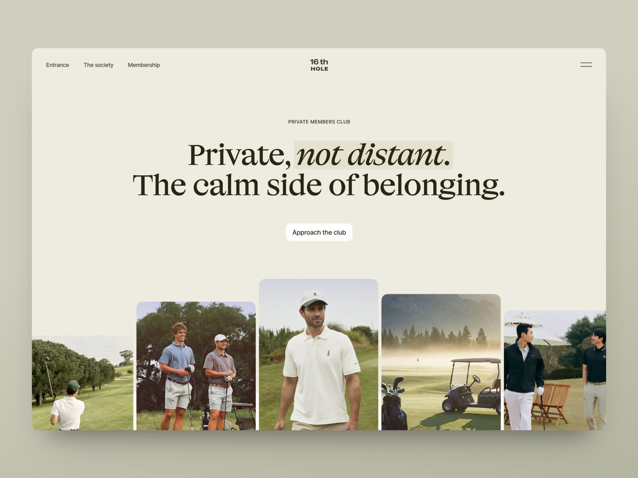 Website header design