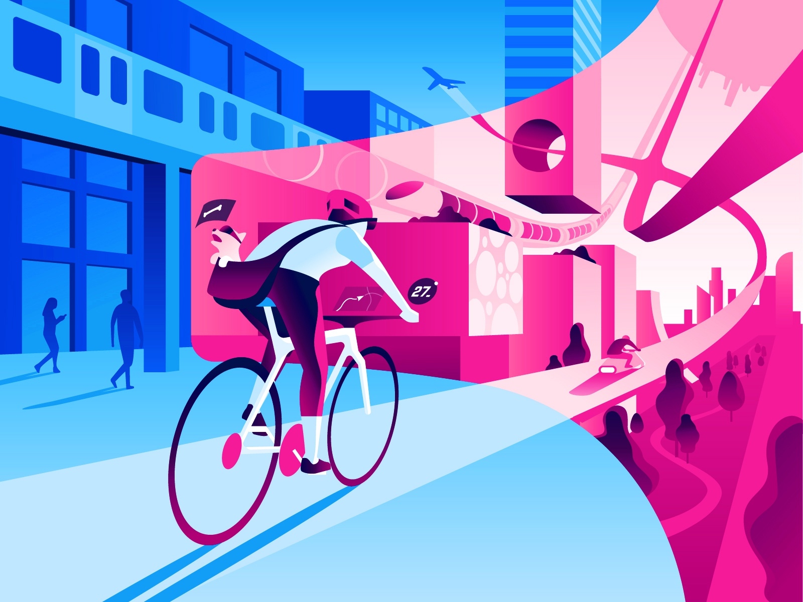 Healthcare app development trends - illustration by Dmitrii Kharchenko