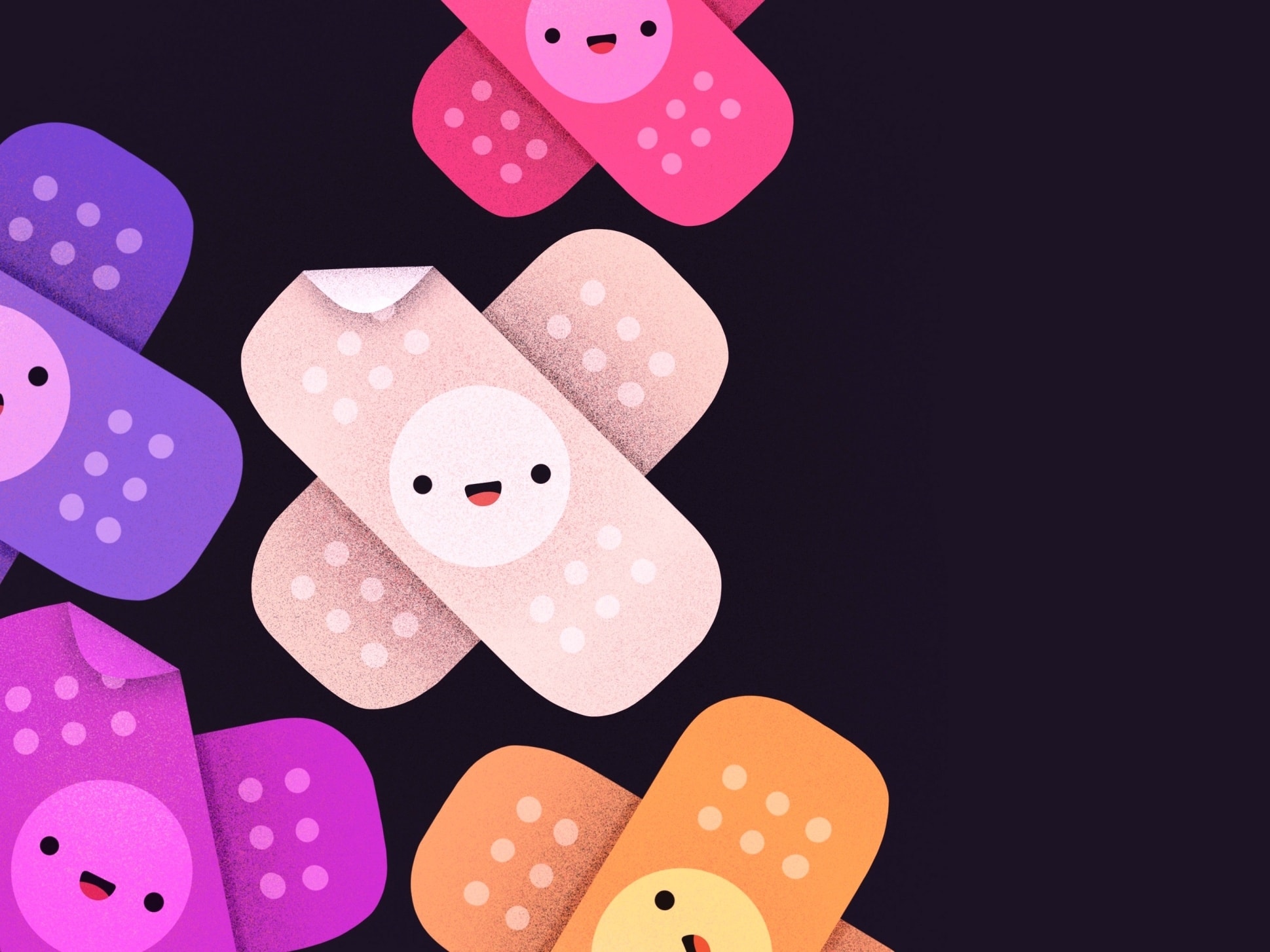 Healthcare app design - illustration by Justas Galaburda