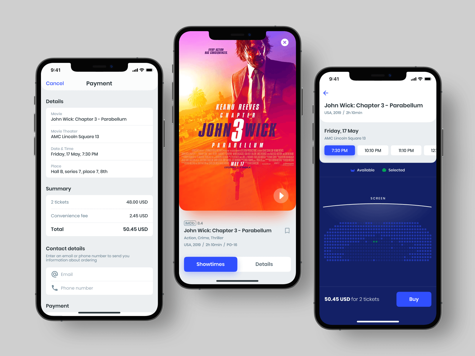 cinema app concept