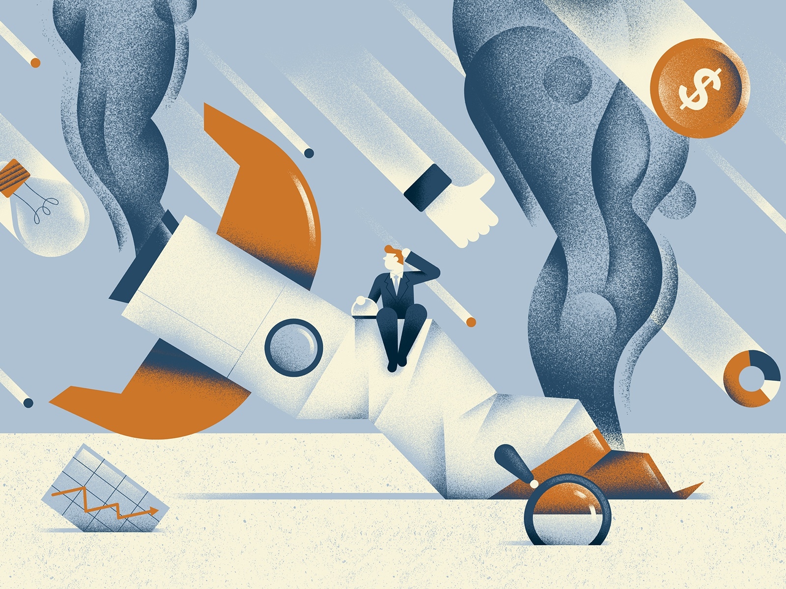 Why startups fail - illustration by Daniele Simonelli