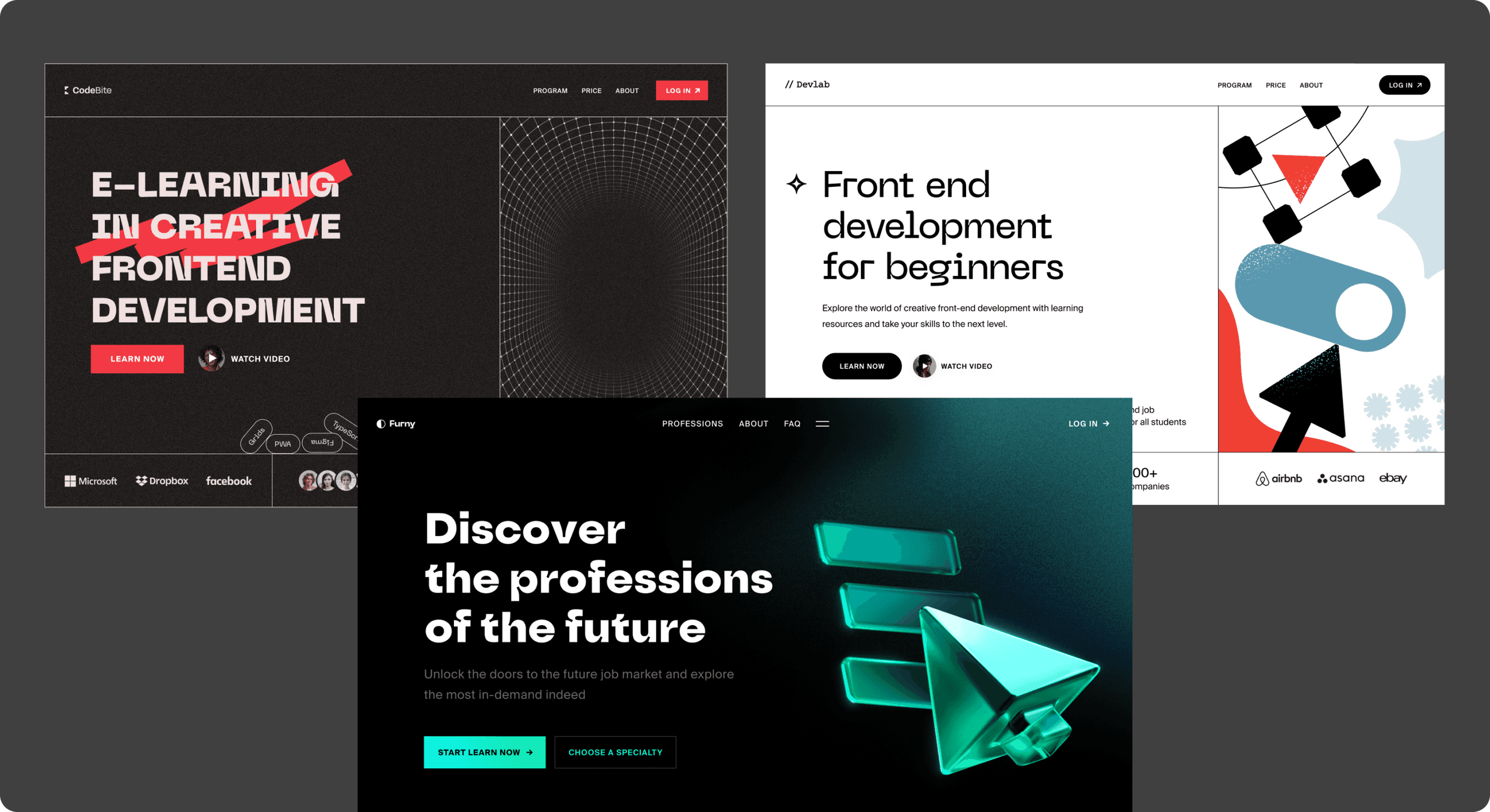 Elearning web design services preview image