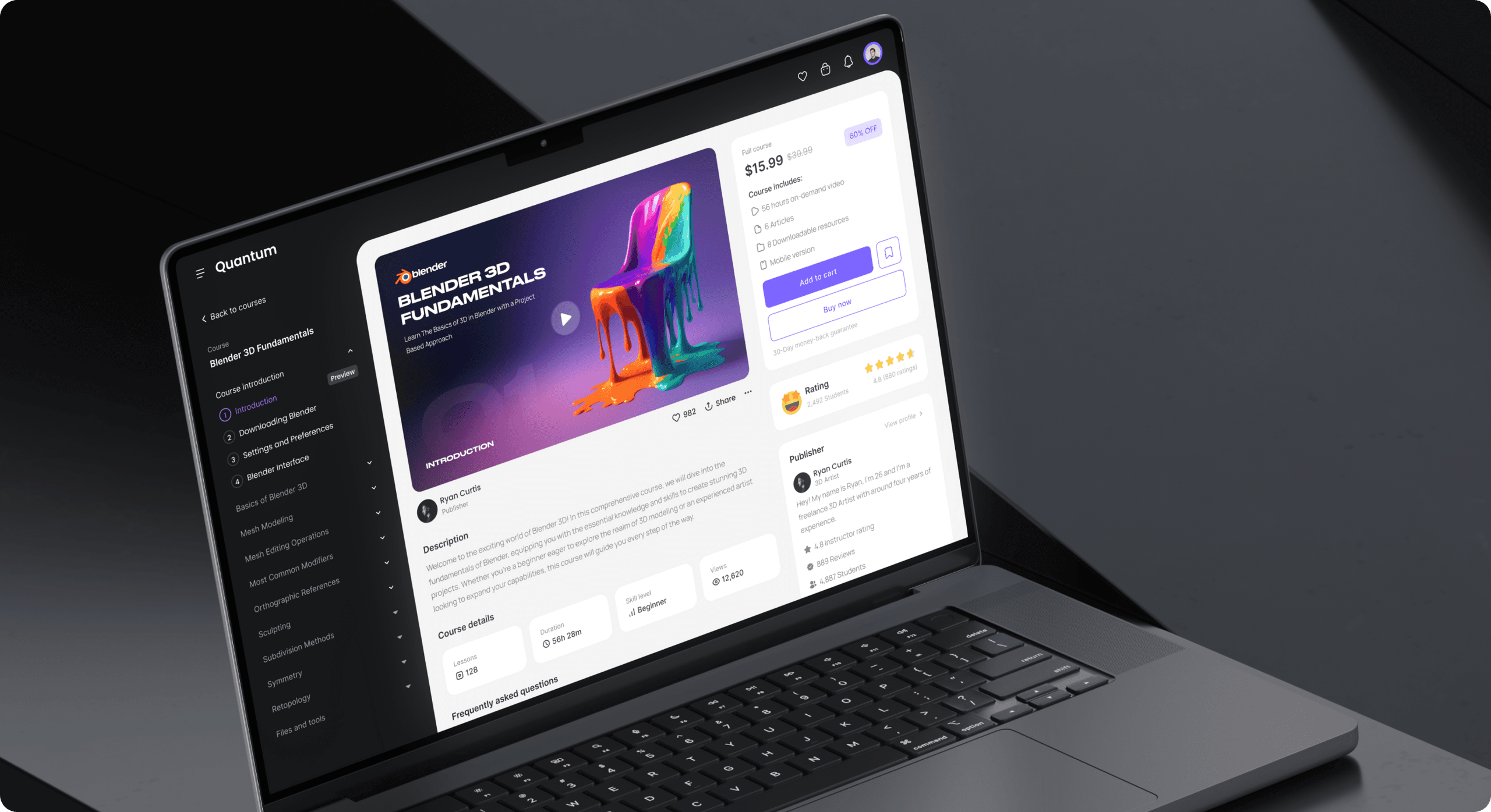 Elearning web design services preview image