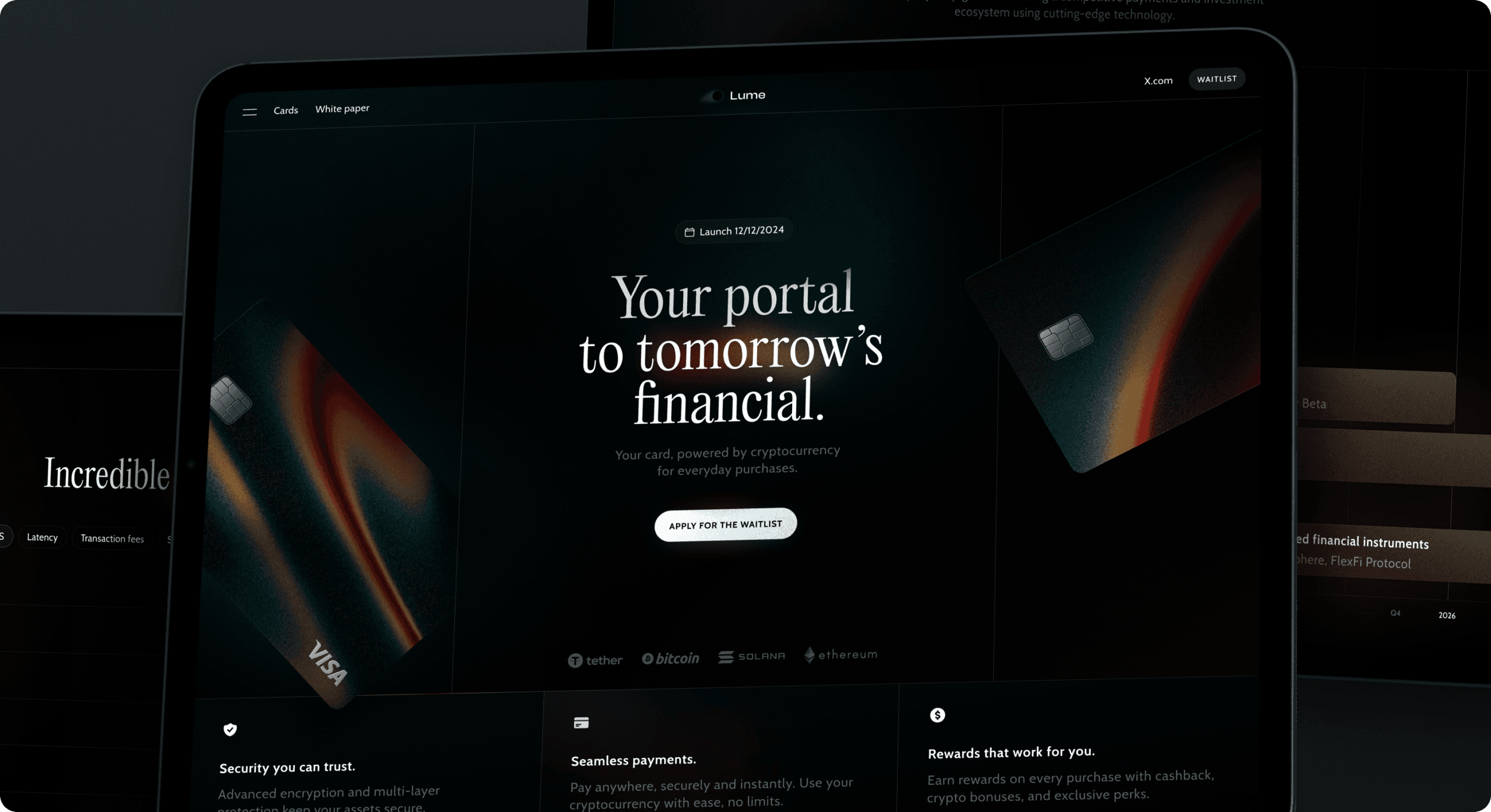 Fintech web design services preview image
